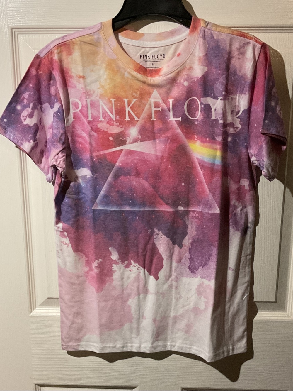 Pink Floyd Tie-Dye Prism Tee - Pink, Purple, Blue